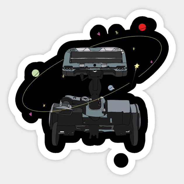 Satellite Sticker by maddiesldesigns